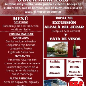 VIAJE IDA Y VUELTA A LAS BODEGAS DE FLORENTINO PEREZ - 06 DE DICIEMBRE 2026 CASTILLA LA MANCHA