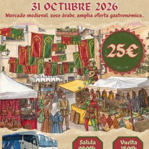 VIAJE A IDA Y VUELTA A LA FERIA DE TODOS LOS SANTOS 31 DE OCTUBRE 2026 COCENTAINA